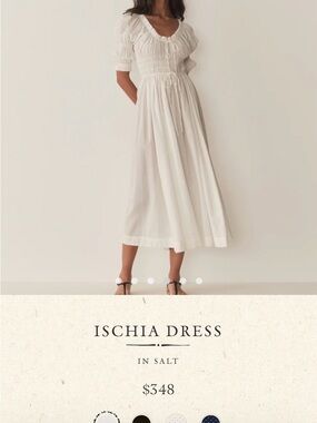 Doen Ischia Dress in Salt White